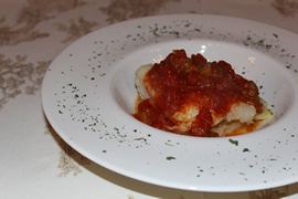 Lomo de bacalao con tomate